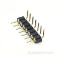Conector de cabeçalho de pino usinado com passo de 2,54 mm 7P